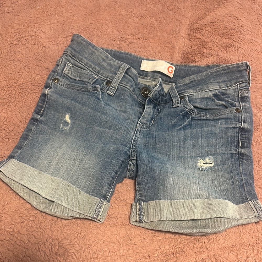 Women's Blue Denim Shorts